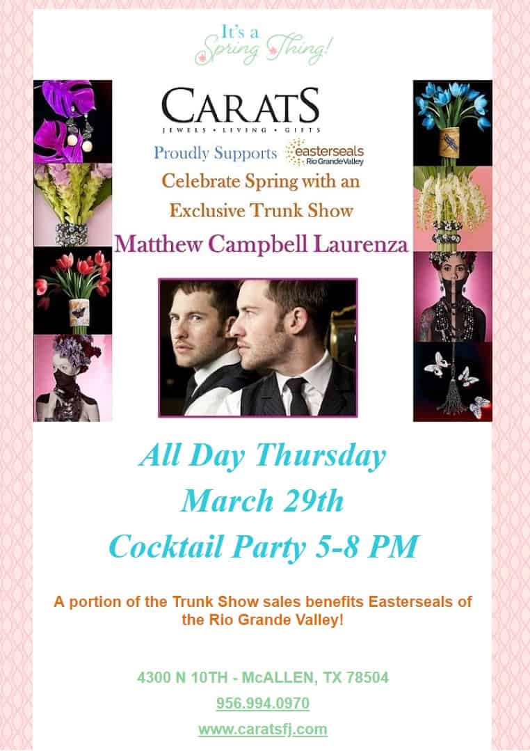 Matthew Campbell Laurenza Trunk show at Carats